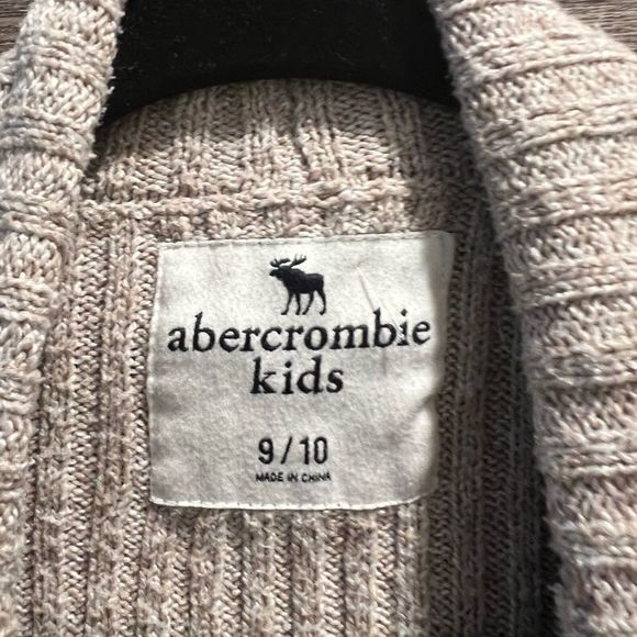 Abercombie Kids Tan Cardigan Size 9/10 - Picture 3 of 4